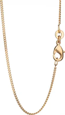 Produktbild von 45cm Panzerkette Rosegold Vergoldet 18 Karat Halskette Collier 1,2mm Breit