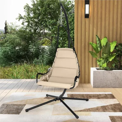 Produktbild von Schaukelstuhl - Hängestuhl - Ohrensessel - Lounge-Sessel - Ergonomisch, mit Armlehnen