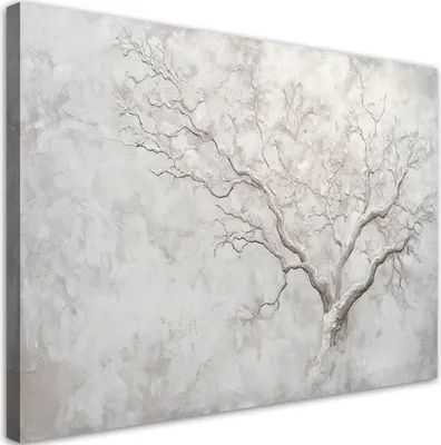 Produktbild von Feeby - Leinwand Bilder - Baum ohne Blätter - 45x30 cm - Deko Wohnzimmer - Wandbilder Schlafzimmer - Deko Aesthetic - Wand Deko - Leinwand Groß - Deko Zimmer - Leinwandbilder XXL