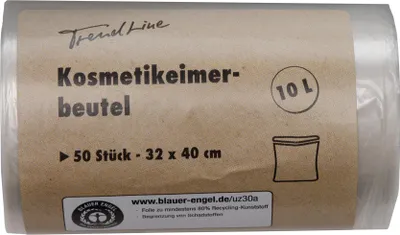 Produktbild von Trendline Kosmetikeimerbeutel 10 L, transparent, 50 Stück