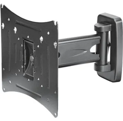 Produktbild von Hama "Next Light" LCD/PL/LED Wall Brac., VESA200x200, tilt./swivel., 1arm, black, 30 kg, Edelstahl, Schwarz