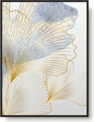 Image de Poster Images Poster avec or pour le mur dans le salon chambre fleurs 50x70