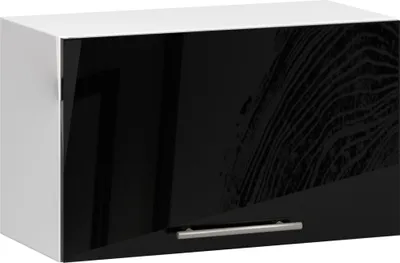 Image de Akord Meuble De Cuisine Oliwia Bas Blanc/Noir Brillant 60X30X29