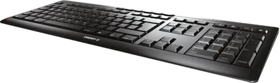 Image de CHERRY STREAM KEYBOARD WIRELESS - Tastatur - kabellos - 2.4 GHz - QWERTY - GB - Tastenschalter: CHERRY SX - Schwarz
