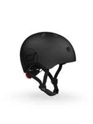 Productafbeelding van Scoot and Ride - Kinderhelm - Black - Maat M-L - Verstelbaar - 55-59cm - Black