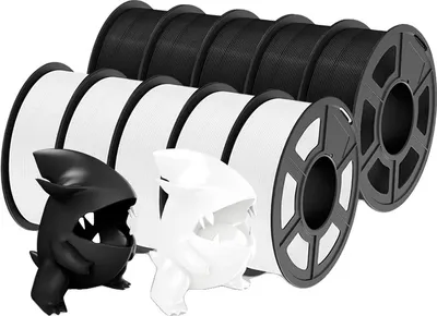 Zdjęcie produktu dla filament do drukarek 3D, 10 rolek, przyjazny dla środowiska materiał PLA, wysoka jakość, PLAMT 5BK 5WT