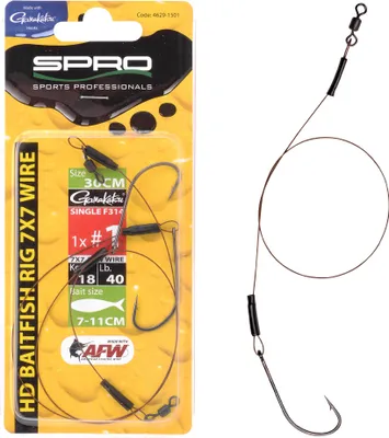 Productafbeelding van Spro Baitfish Rig, enkele haak, 30 cm, maat #4