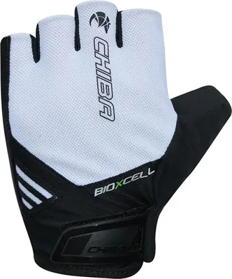 Produktbild von CHIBA BioXCell Air - Radhandschuhe kurz, weiß, S, atmungsaktiv mit Gelpolster...