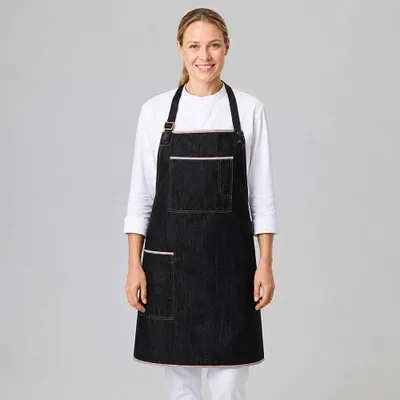 Produktbild von Latzschürze 75 x 75 cm : schwarz : 100% Baumwolle