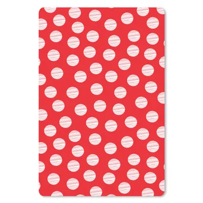 Produktbild von MuchoWow® Mauspad Mousepad Polka dots - Muster - Rot - Weiß 18x27 cm - Mousepads - Maus Mat - Pad - Mausunterlage