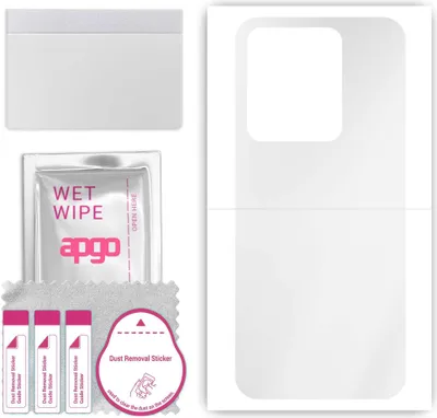 Produktbild von apgo Rückseite Schutzfolie, klar, kompatibel mit Vivo Y22S, Hinten Hydrogel-Displayschutzfolie mit Positionierhilfe, kratzfest, einfache Montage