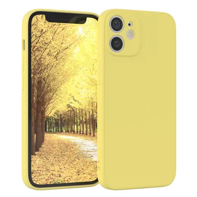 Produktbild von EAZY CASE - TPU Hülle für Apple iPhone 12 Mini, TPU Case stoßfeste Handyhülle, weiches Cover mit Kameraschutz, Silikonhülle in Gelb