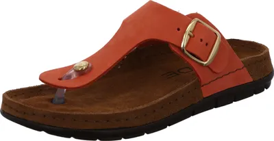 Produktbild von Rohde Damen Zehentrenner Pantolette Leder Rodigo-D 5860, Größe:41 EU, Farbe:Rot