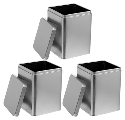 Produktbild von 3 Stück Metall Teebehälter aus Mini-Dosen zur Teeaufbewahrung
