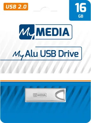 Produktbild von Mymedia USB 2.0 Stick 16GB, My Alu, silber Retail-Blister