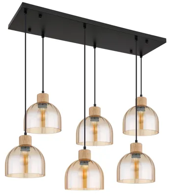 Produktbild von Hängeleuchte, Metall, schwarz matt, höhenkürzbar, H 130 cm