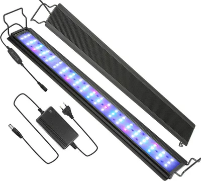 Obrázok produktu pre Jiubiaz 28W LED akvárium s časovačom Akvárium svetelný kryt RGB svetlo, 64-90cm