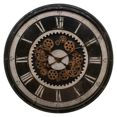 Produktbild von Atmosphera Créateur d'intérieur Wanduhr Kunststoff schwarz 8,5 cm x 76 cm