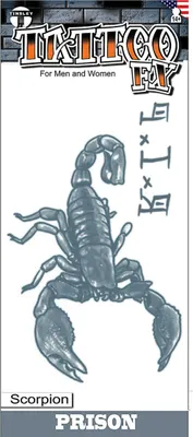 Produktbild von Temporäres Skorpion Klebetattoo