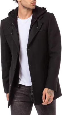 Produktbild von Red Bridge Herren Mantel Trenchcoat lange Jacke Schwarz XXL