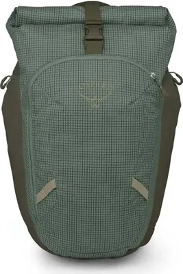 Productafbeelding van Osprey Transporter Roll Top 28 liter rugzak, groen. Geschikt voor heren en dames, verkrijgbaar in één maat