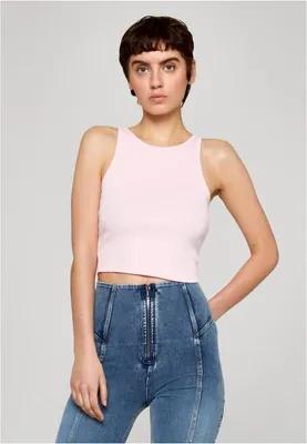 Obrázek produktu pro Dámské tílko Urban Classics Ladies Washed Rib Jersey Cropped Top 2Pack blushedrose - 4XL