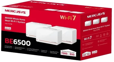 Image de TP-LINK Mercusys Halo H37BE Pack de 3 BE6500 Wi-Fi 7 maillé pour toute la maison