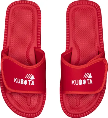 Produktbild von Kubota  Badelatschen mit Klettverschluss Pantoletten Sandalen Herren "Velcro" Rot, 45