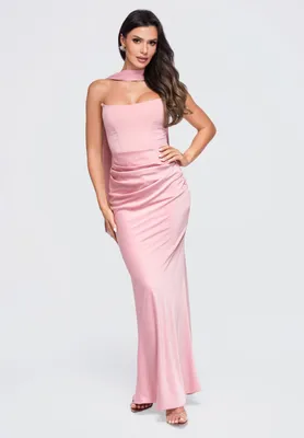 Produktbild von LARICA Kleid Maxi Gorset Stil LA-OM-DLR415 rose M