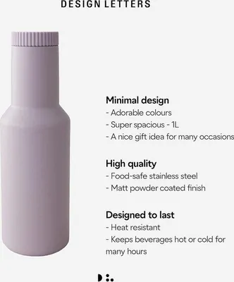 Image de Sac isotherme Thermoskan 1 L avec couvercle en acier inoxydable