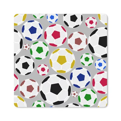 Produktbild von MuchoWow® Mauspad Mousepad Fußball - Cartoon - Sport 30x30 cm - Mousepads - Maus Mat - Pad - Mausunterlage - Gaming