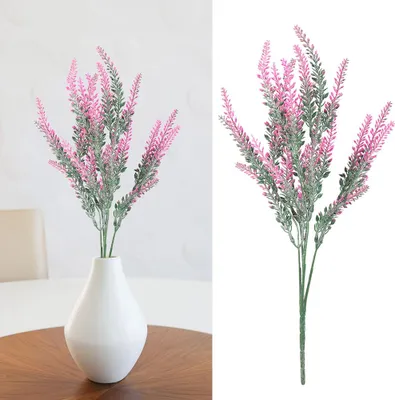 Zdjęcie produktu dla 25 Główek Ślubne Sztuczne Kwiaty Lawenda Sztuczny Bukiet Ślubny Party Home Decor (Róża Czerwona)