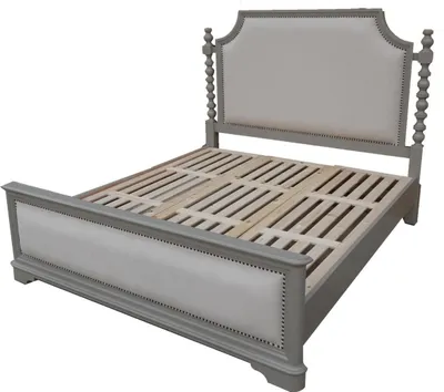 Produktbild von Design Schlafzimmer Bett Luxus Betten Holz Doppel Polster Möbel Kolonial Stil