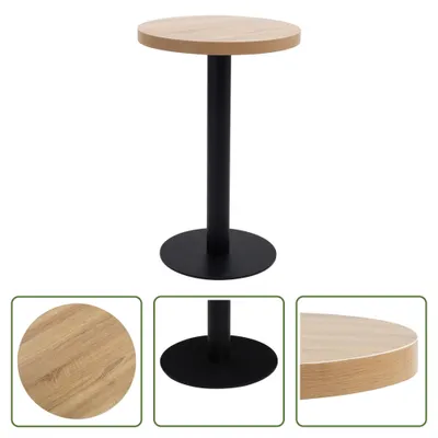 Produktbild von The Living Store Bistrotisch Hellbraun 50 cm MDF