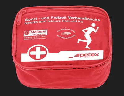 Zdjęcie produktu dla Torba sportowo-rekreacyjna z kocem ratunkowym 160 x 210 cm, srebrno-złota, marki PETEX