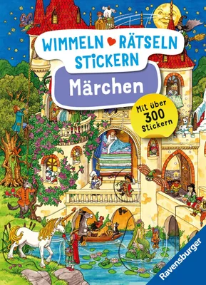 Produktbild von Wimmeln, Rätseln, Stickern: Märchen