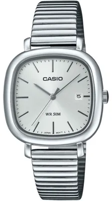 Produktbild von Casio Damen Armbanduhr ty577790XXA mit weißem Zifferblatt und silbernem Gehäuse