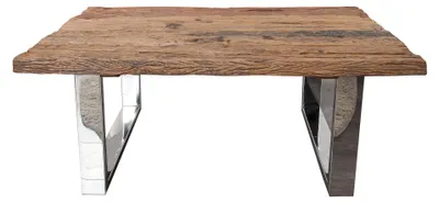 Produktbild von Tisch EUPHORIA BARRACUDA 110cm recycled massive 40mm teak Holz ohne Glasplatte