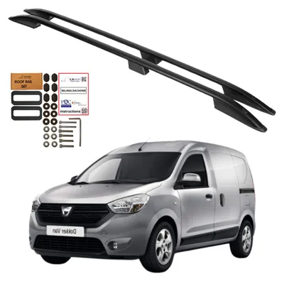 Obrázok produktu pre Strešné lyžiny DACIA DOKKER od roku 2013-2020 RENAULT EXPRESS od roku 2021- ČIERNA