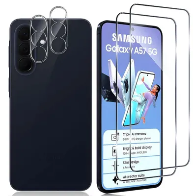 Produktbild von 2X Schutzglas für Samsung Galaxy A57 5G Display Kamera Panzerglas Full Screen 9H