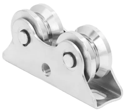 V-förmiges Laufrad mit Bügel, 45 Stahl, 48 mm, 130x33x60 mm