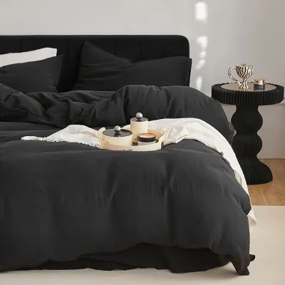 Produktbild von KEAYOO Bettwäsche, 100% Baumwolle Double Gauze, 135x200 cm (Bettbezug), 80x80 cm (Kissenbezug), Weich, Bügelfrei & Maschinenwaschbar