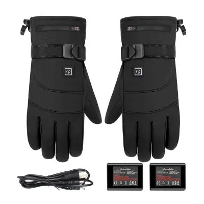 Produktbild von 1 Paar Heizhandschuhe Touchscreen Wasserdicht Drei Gänge Große Heizfläche Winddicht Warm Halten Elektrische Heizung Ski Motorrad Warme Handschuhe Zum Radfahren-A