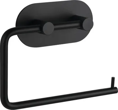 Obrázek produktu pro Držák na toaletní papír bez krytu Form & Style k nalepení kulatý černý