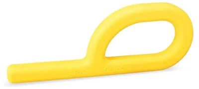 Produktbild von Ark Therapeutics Beißspielzeug Grabber gelb sensorisches Kauwerkzeug Klassieke P-vormige handkauwtool, ontwikkeld door een logopedist, voor kauwoefening en zelfregulatie.