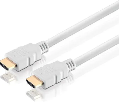 Obrázek produktu pro Ethernetový kabel – pozlacené konektory – dvojité stínění – 75 metrů – bílý – přenos HDMI