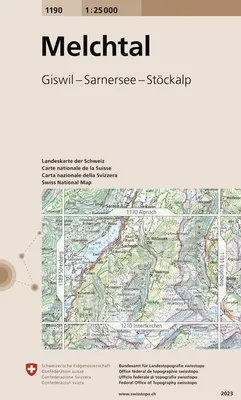Produktbild von Swisstopo 1 : 25 000 Melchtal