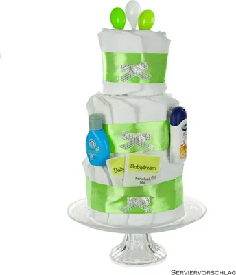 Produktbild von Windeltorte Basic grün