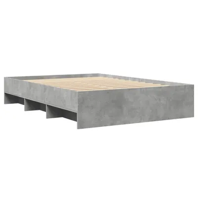 Produktbild von Bettgestell Betongrau 140x190 cm Holzwerkstoff