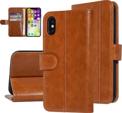 Immagine prodotto di UNIQ Accessorio Apple iPhone Xs Max Marrone scuro Custodia tipo libro soft touch